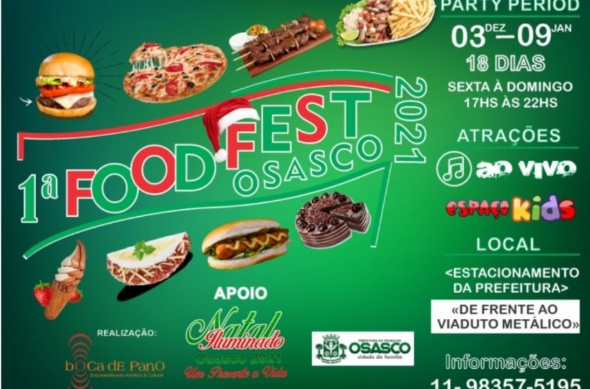  Osasco receberá o 1⁰ Foodfest
