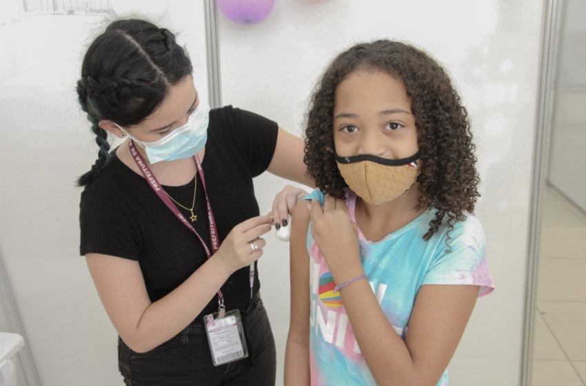  UBSs abrem neste fim de semana para vacinar crianças de 6 a 11 anos sem comorbidades