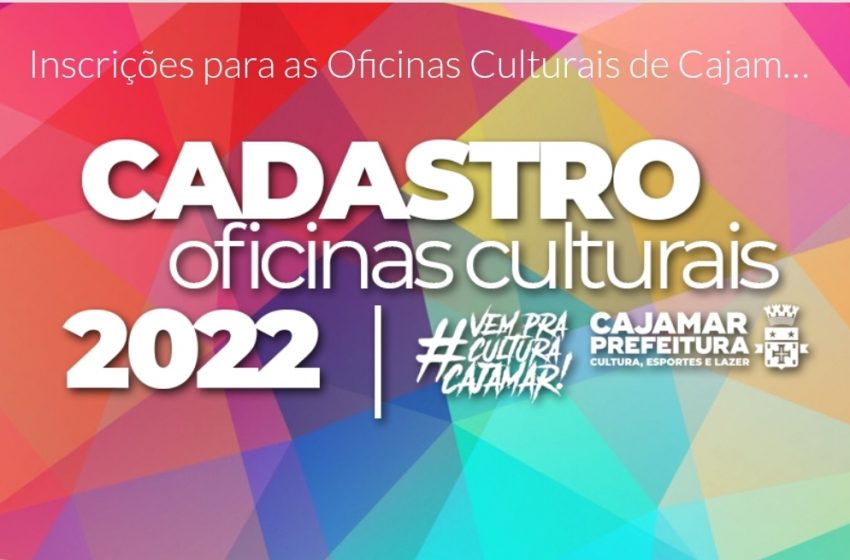  Cajamar abre inscrições para oficinas culturais