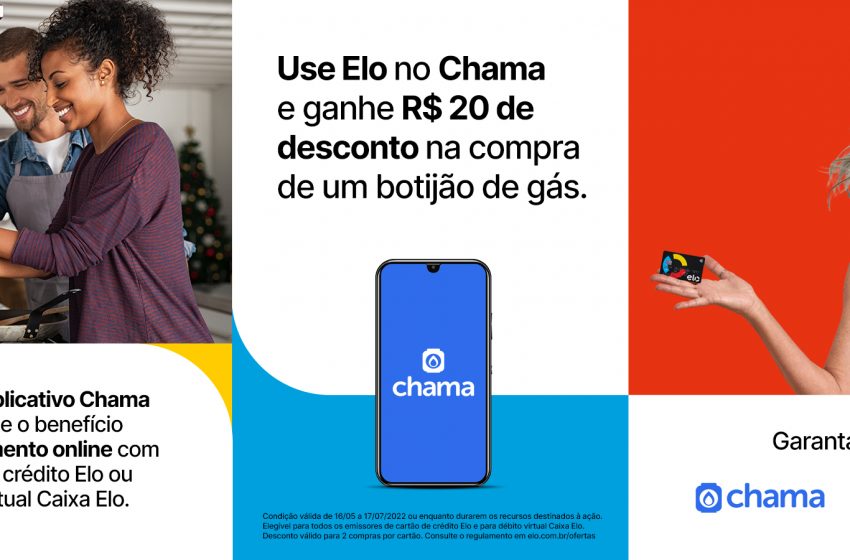  No app Chama, botijão de gás fica R$20 mais barato para clientes Elo