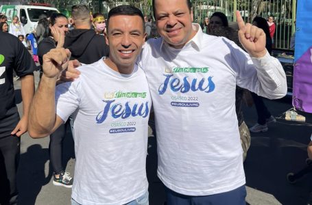 Rogério Lins e Ribamar Silva prestigiam Marcha para Jesus em Osasco