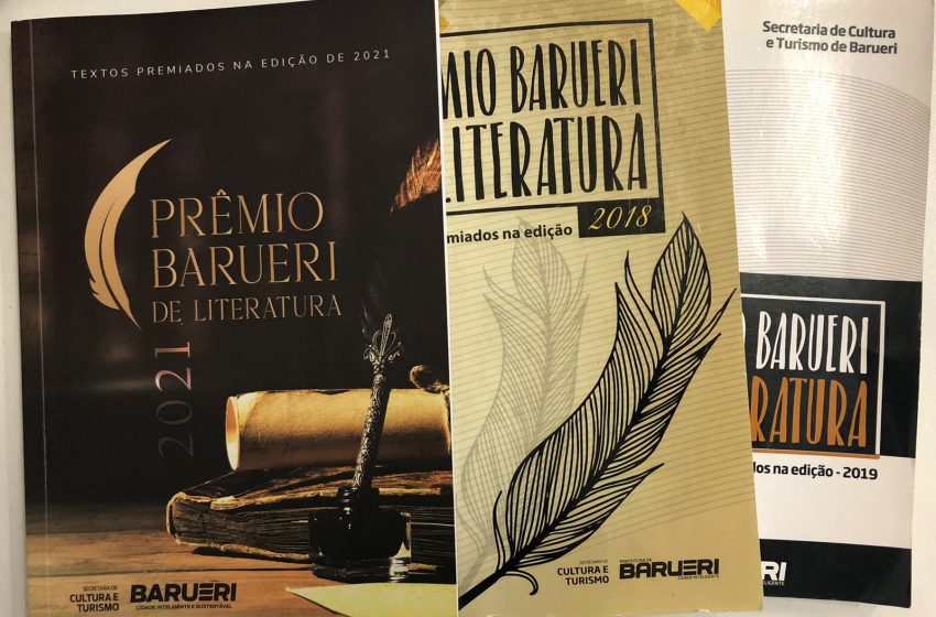  Estão abertas as inscrições para o Prêmio Barueri de Literatura 2022