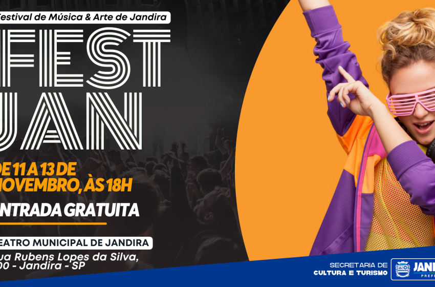  Festival de Música de Jandira traz grandes talentos da música brasileira a partir de hoje,11.