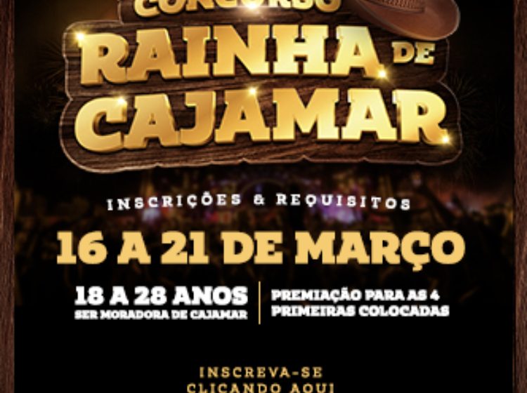  Inscrições abertas para o concurso da Rainha de Cajamar 2023