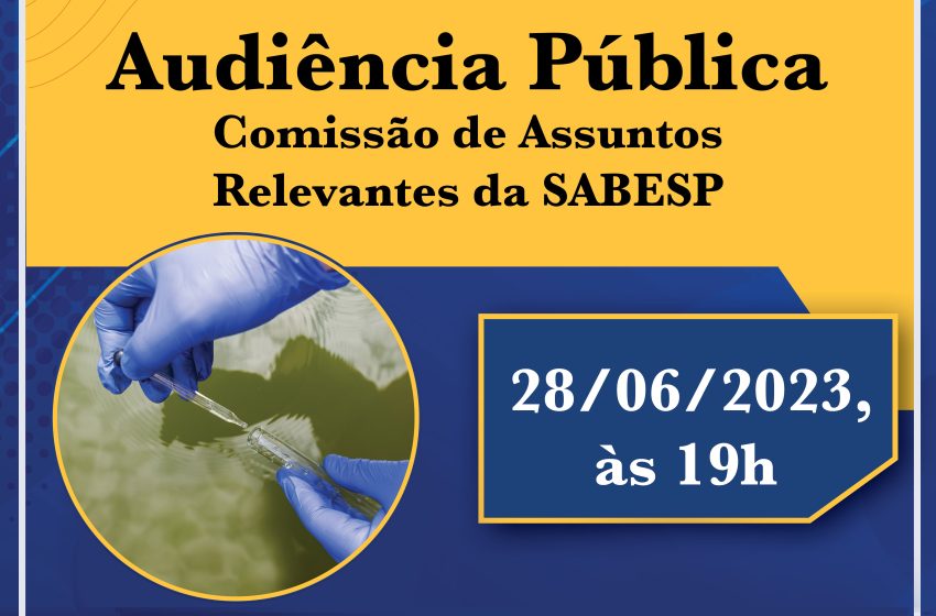  Comissão da Câmara de Santana de Parnaíba debate assuntos da Sabesp em audiência pública