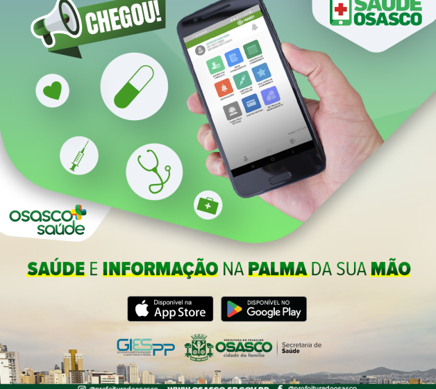  Prefeitura lança aplicativo Saúde+Osasco 