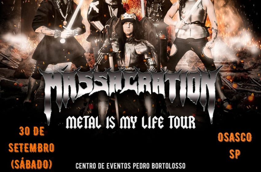  Dia 30 de setembro Osasco vai tremer! A banda Massacration realizará uma apresentação incrível.