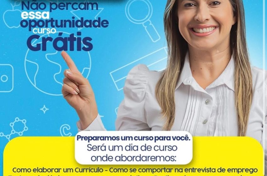  Camila Godói anuncia curso de qualificação profissional para a população de Itapevi