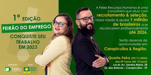 1º Feirão do Emprego em Carapicuíba & Região: Conquiste seu trabalho em 2023