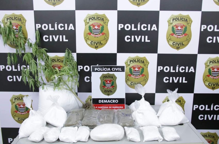  Polícia Civil e GCM de Santana de Parnaíba apreendem mais de 34 quilos de entorpecentes