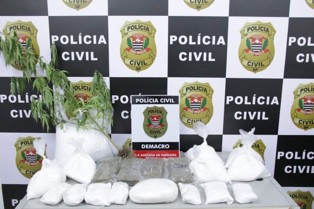 Polícia Civil e GCM de Santana de Parnaíba apreendem mais de 34 quilos de entorpecentes