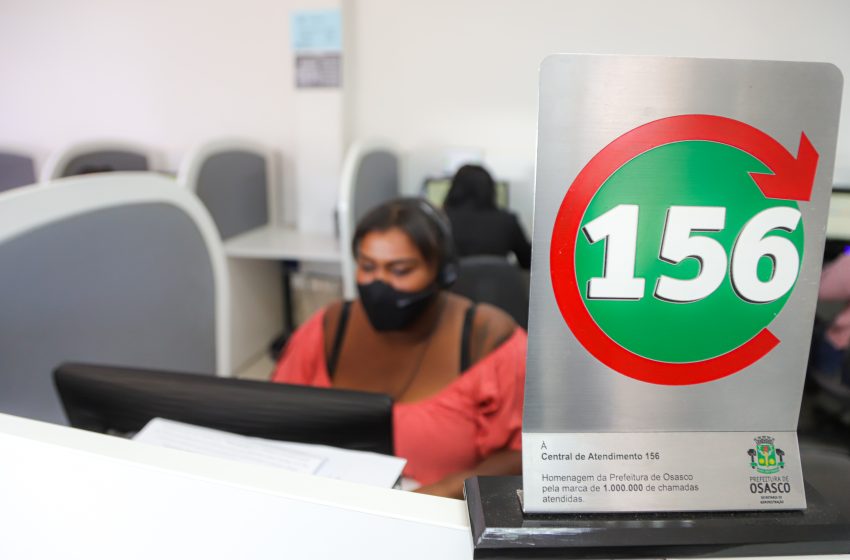  Central 156 recebe mais de 500 mil chamadas em 2023 em Osasco