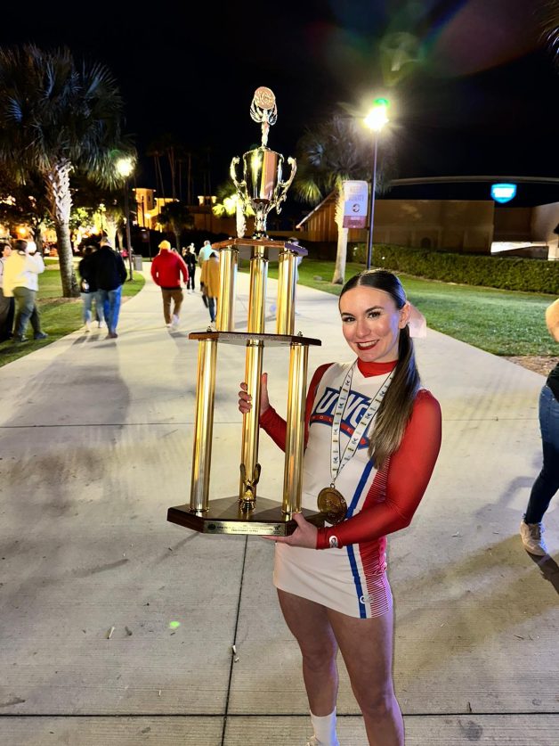 Giulia Pucharelli, atleta de Osasco, conquista campeonato nacional de Cheerleading pela University West Georgia, nos EUA