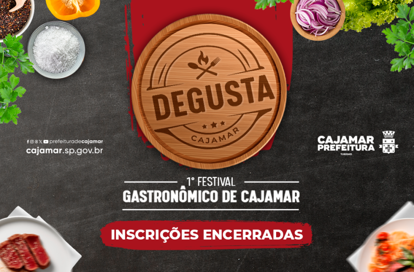  Cajamar encerra inscrições para o 1º Festival Gastronômico “Degusta Cajamar”