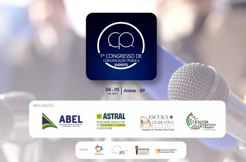  Inscrições abertas para Congresso de Comunicação Pública na cidade de Araras (SP)