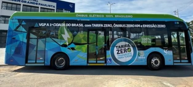 Vargem Grande Paulista expande frota do Tarifa Zero com ônibus elétricos