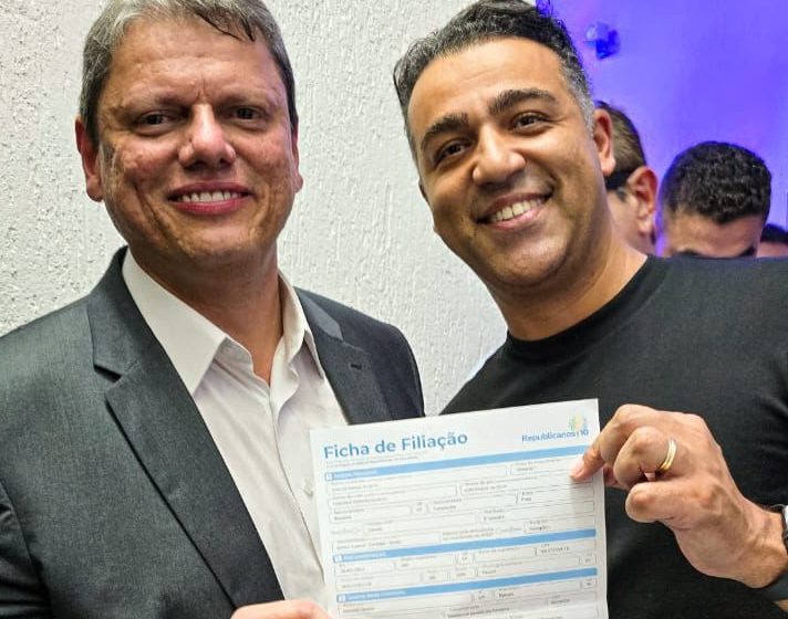  Governador de São Paulo, Tarcísio de Freitas recebe Jonatas Randal no Republicanos
