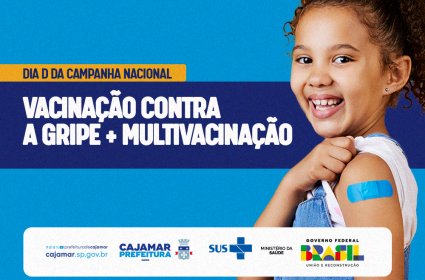  Cajamar promove Dia D de vacinação contra gripe e multivacinação neste sábado (13)