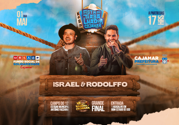 Israel & Rodolffo vem para agitar a Festa do Trabalhador de Cajamar