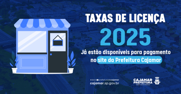 Taxas de Licença de 2025 já estão disponíveis para pagamento no site da ...