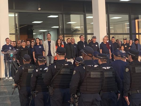  Prefeito Piter Santos comemora os 22 anos da Guarda Civil Municipal de Vargem Grande Paulista