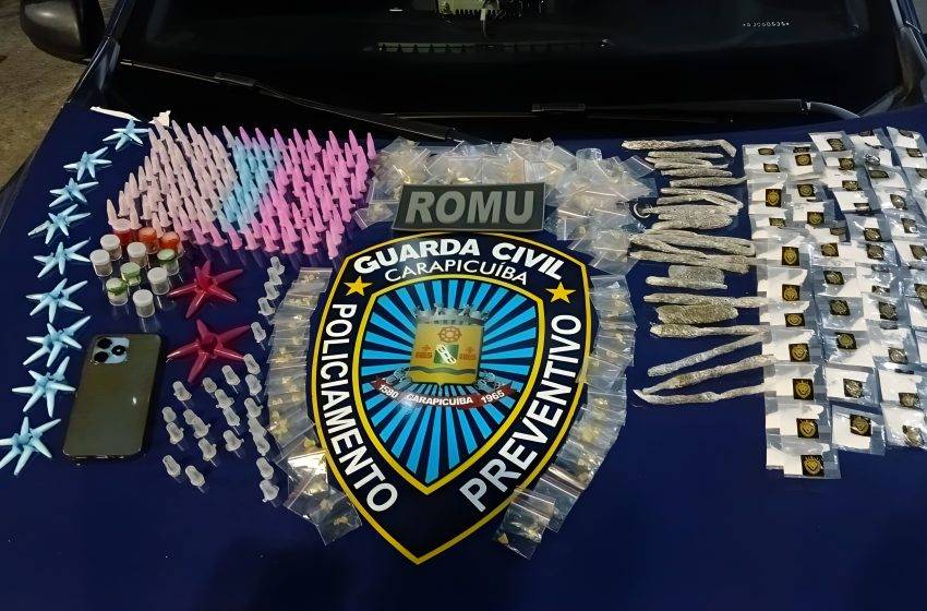  GCM de Carapicuíba intensifica ações e apreende grande quantidade de drogas