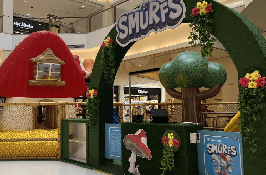  Parque dos Smurfs transforma o Iguatemi Alphaville em um jardim encantado