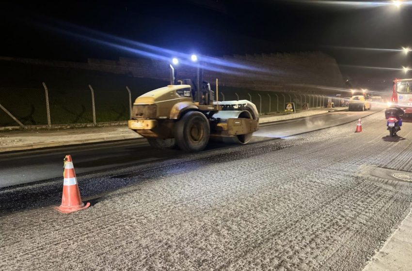  Prefeitura de Cajamar avança com a pavimentação da Avenida Tenente Marques
