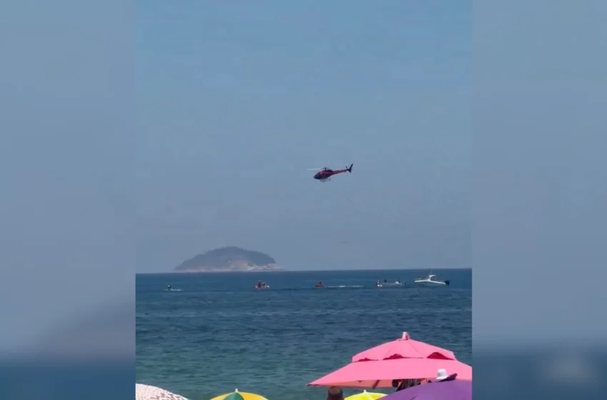  Ultraleve cai no mar de Copacabana, deixando uma vítima fatal