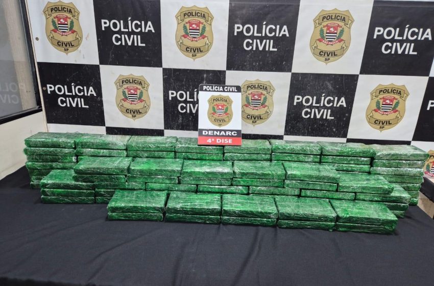  Polícia de São Paulo apreende mais de 100 kg de cocaína em
