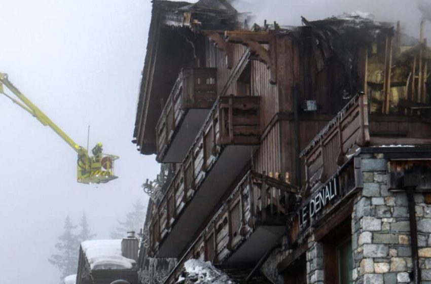 Incêndio em hotel de luxo abala Courchevel, nos Alpes franceses