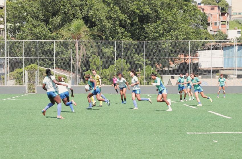  Meninas da Seleção Brasileira de Rugby elogiam campo de Barueri para o Circuito Mundial