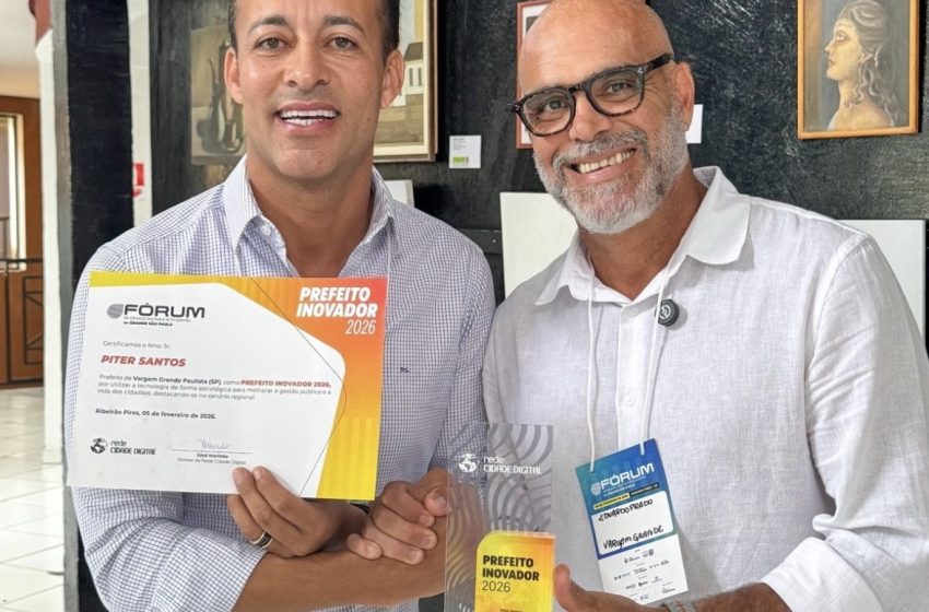  Piter Santos recebe Título de Prefeito Inovador 2026