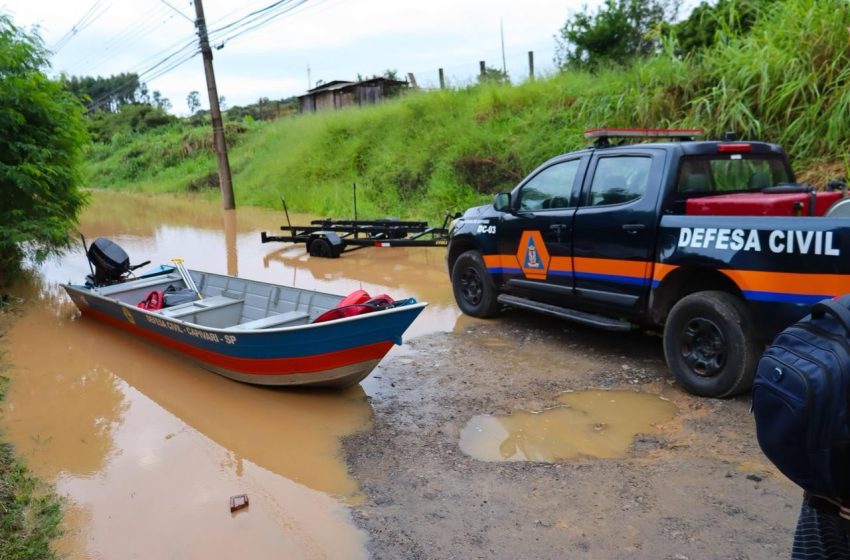  Famílias ficam isoladas em Capivari após Córrego Água Choca extravasar com chuvas