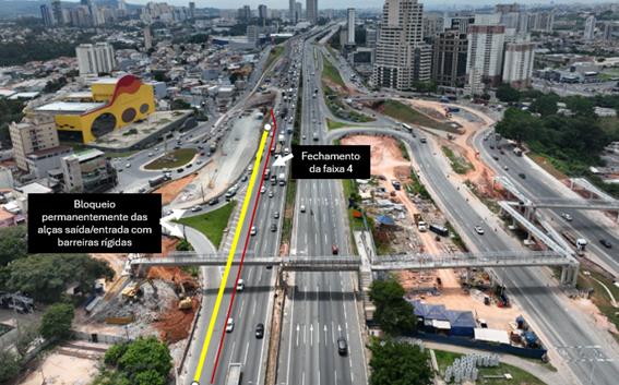  Nova alça de saída 26B na Castello Branco será liberada amanhã, (20)