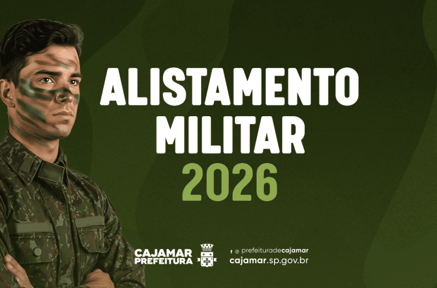  Prazo para alistamento militar de jovens nascidos em 2008 já está aberto em Cajamar