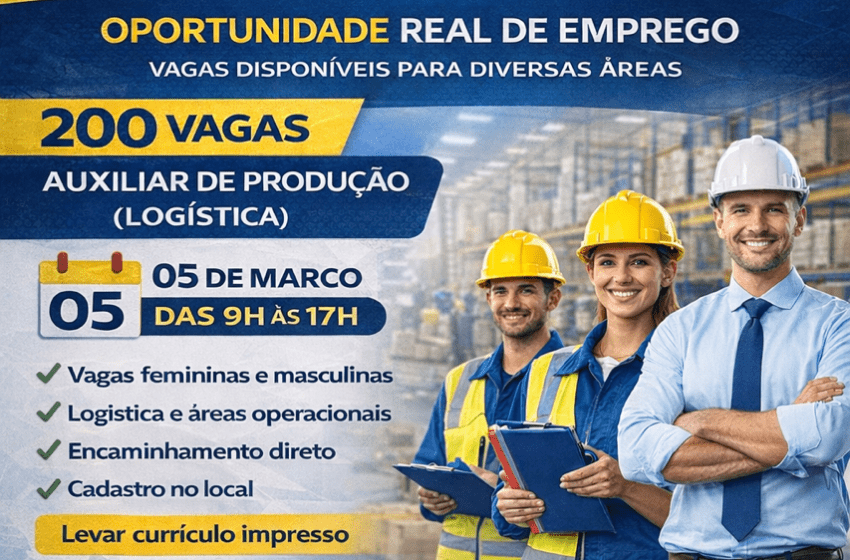  Feirão do Emprego na ANUEPO oferece 200 vagas no próximo dia 05 de março em Cotia