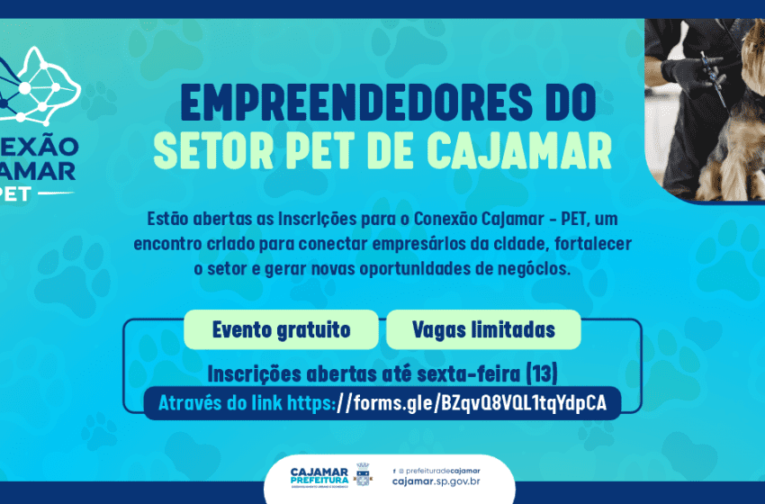  Empreendedores do setor PET podem se inscrever no Conexão Cajamar até sexta-feira (13)
