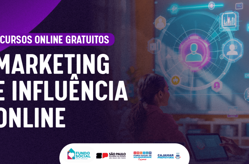 Cajamar oferece cursos online gratuitos sobre marketing digital e influência nas redes sociais
