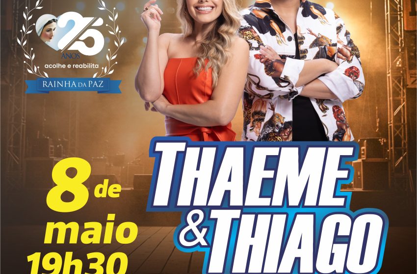  Thaeme e Thiago fazem show beneficente em prol da Rainha da Paz em Santana de Parnaíba