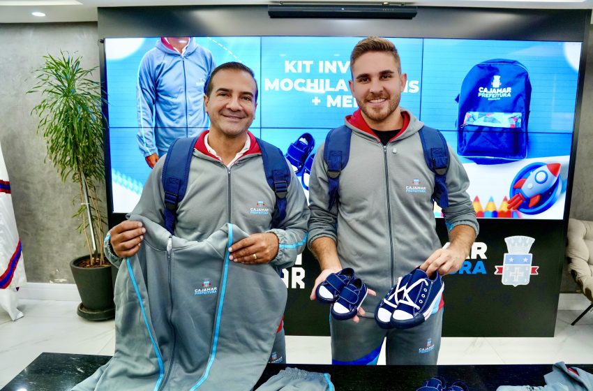  Cajamar inicia entrega de kits de inverno completos para alunos do Colégio do Futuro