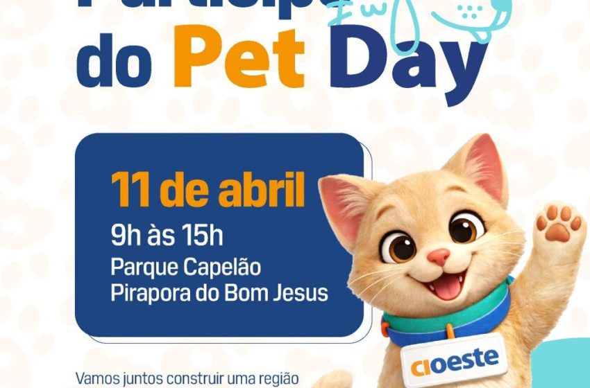 CIOESTE realiza primeiro Pet Day intermunicipal em Pirapora do Bom Jesus