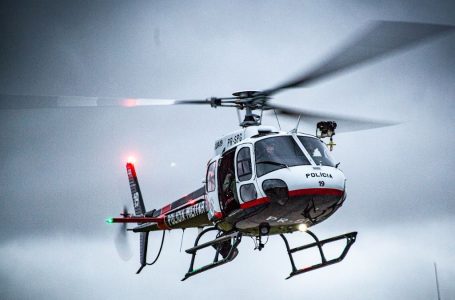 Helicóptero policia militar aeronaves-transplante