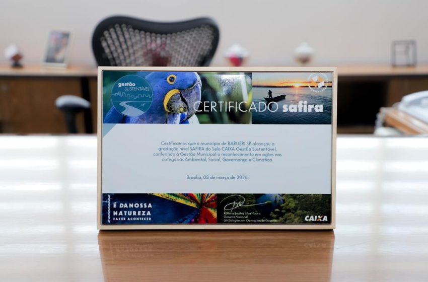  Barueri recebe o Selo Caixa Gestão Sustentável