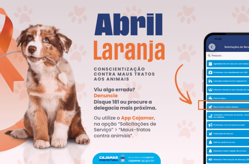  Abril Laranja: Cajamar reforça combate aos maus-tratos e incentiva denúncias