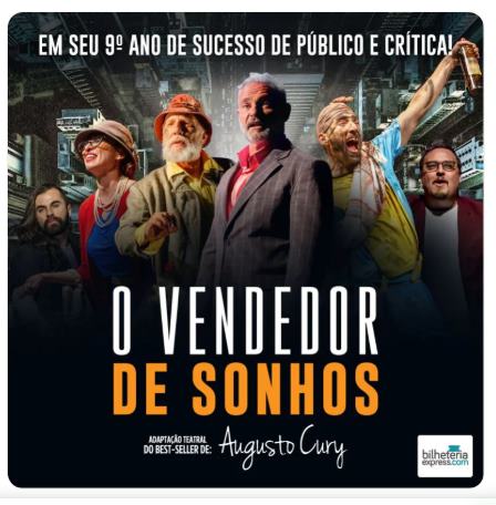  Teatro Glória Giglio em Osasco recebe sessão Extra “O Vendedor de Sonhos ” neste feriado 