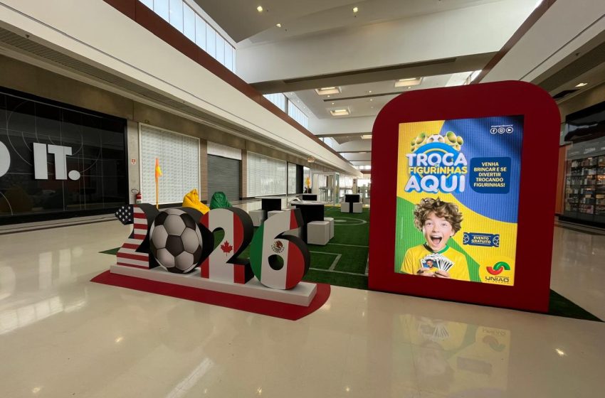  Shopping União de Osasco entra no clima do futebol com troca de figurinhas da Copa do Mundo