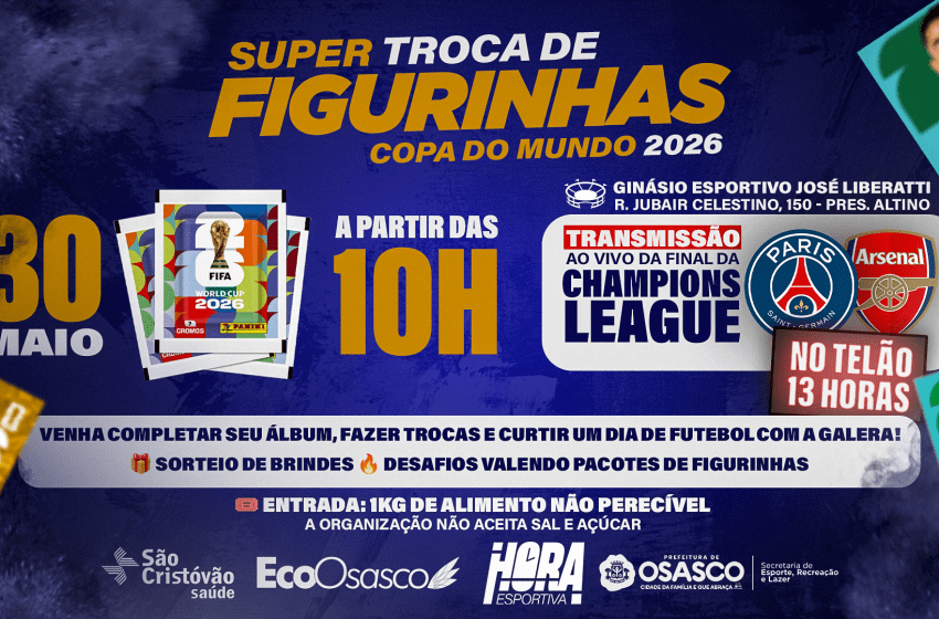  Osasco terá megaevento de troca de figurinhas da Copa do Mundo