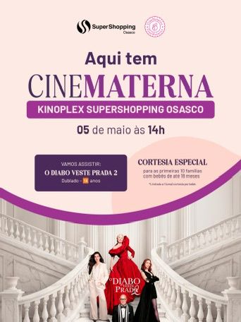  SuperShopping Osasco exibe O Diabo Veste Prada 2 na Cinematerna de maio