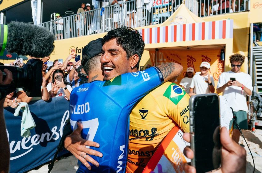  Surfe: brasileiros Gabriel Medina, Filipe Toledo e Alejo Muniz avançam na Nova